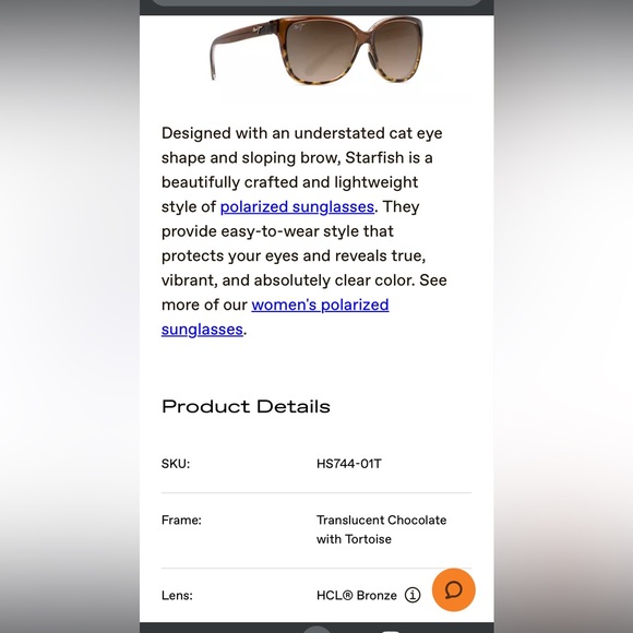 Maui Jim Starfish sunglasses in great used condition - Picture 8 of 8